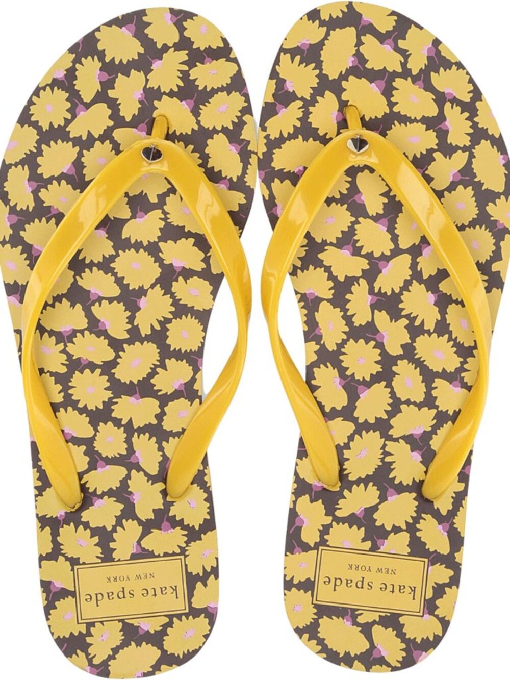 Kate Spade Natal Shiny Jelly Flip Flops Chartrouse Size 10 NWT